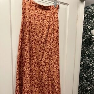 Sandro floral midi skirt